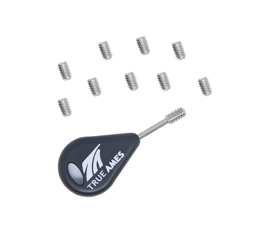 True Ames FCS Grub Screws (x10) + Fin Key