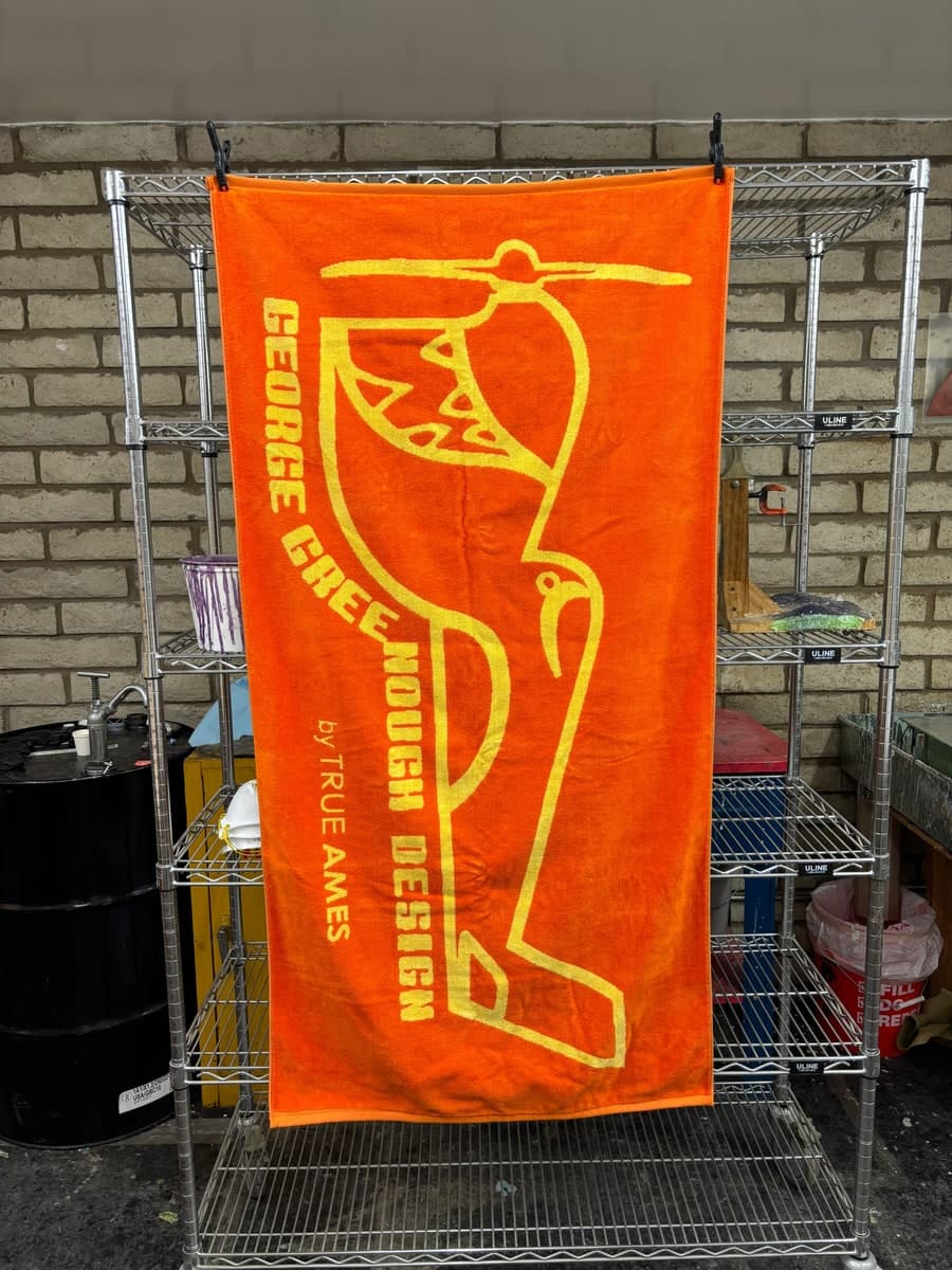 True Ames Greenough Airplane Logo Beach Towel