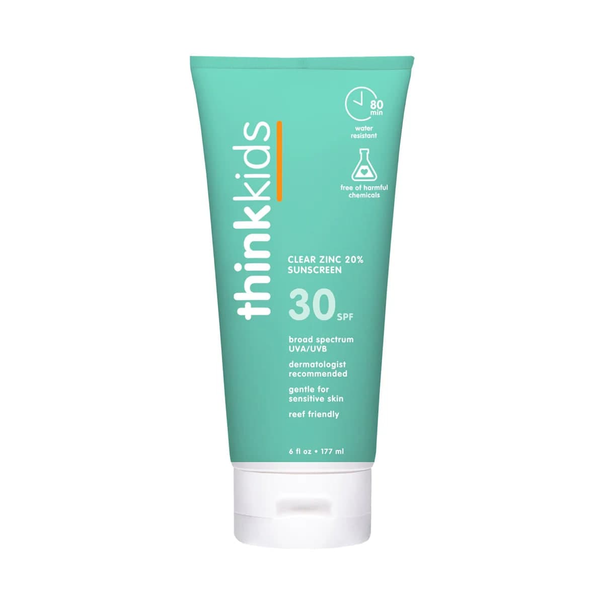 True Ames Think Kids SPF 30 Clear Sunscreen - 6oz Family Size
