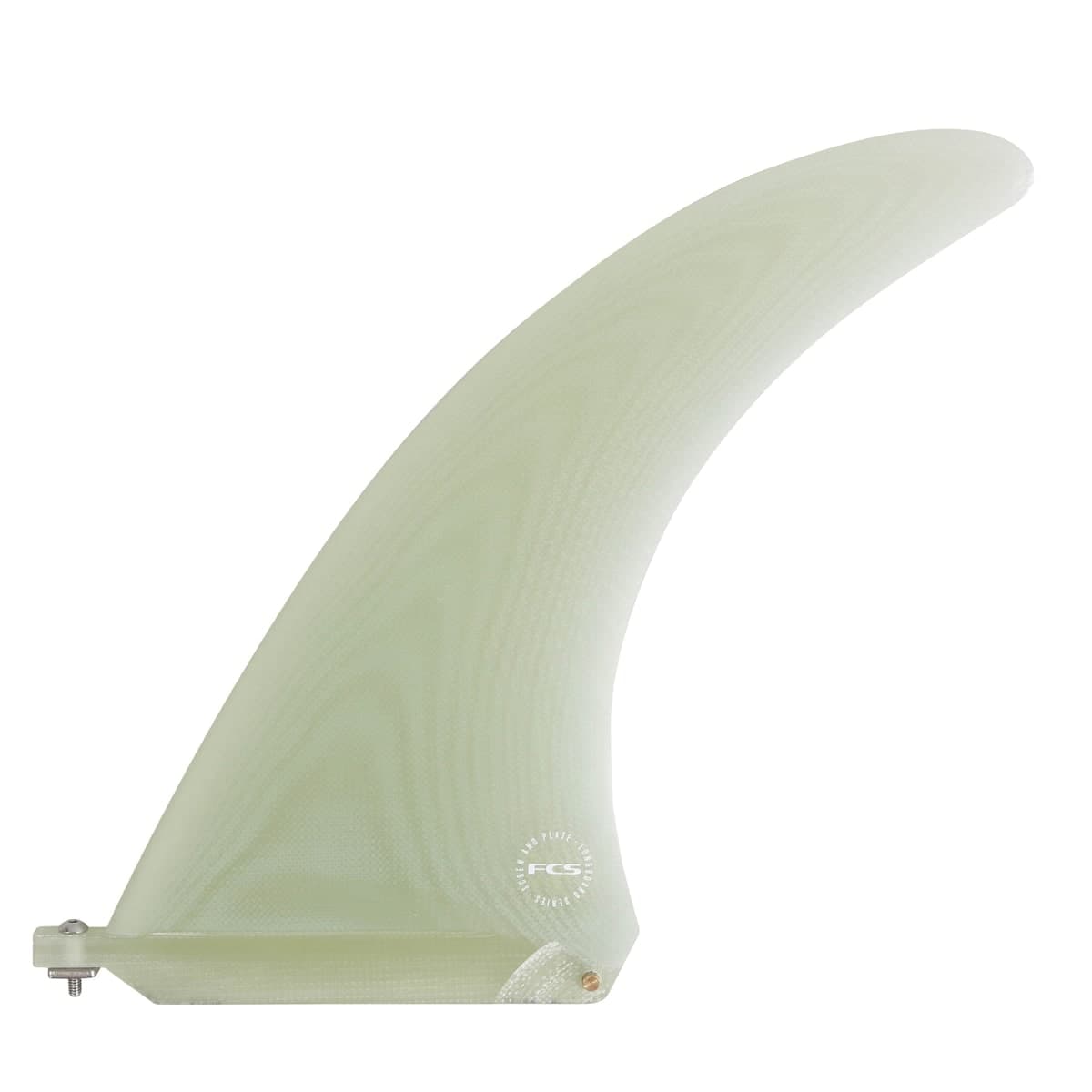 FCS FCS Clique Screw & Plate Longboard Fin Sale (8" / Clear / Performance Glass)