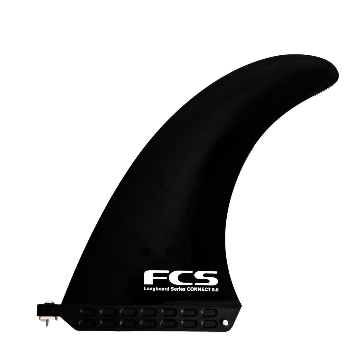 FCS FCS Connect Screw & Plate Longboard Fin Sale (8" / Glass Flex / Black)