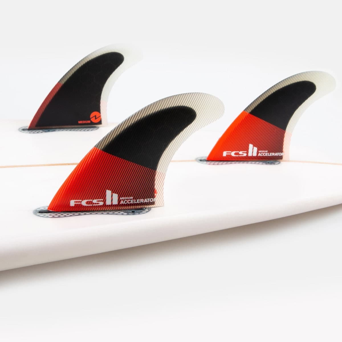FCS FCS II Accelerator PC Tri Fins (MED / Performance Core / Red/Black) photo 2