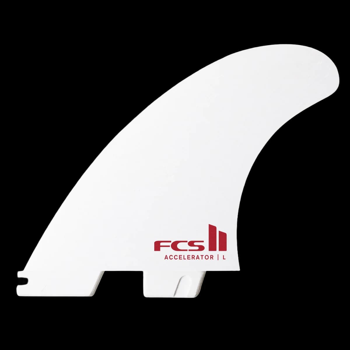 FCS FCS II Accelerator White Edition Tri Fin Set (MED / Performance Core / White) fin