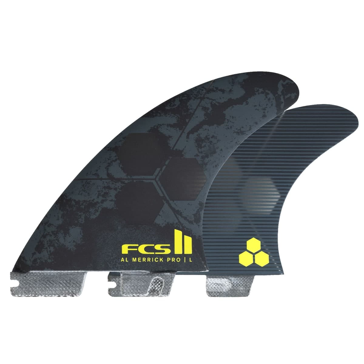 FCS FCS II Al Merrick PG Pro Tri Fin Set (LRG / Performance Glass / Black/Acid) photo 3