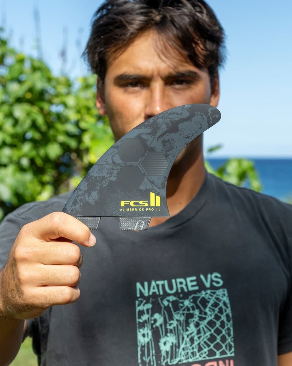 FCS FCS II Al Merrick PG Pro Tri Fin Set (MED / Performance Glass / Black/Acid) photo 4