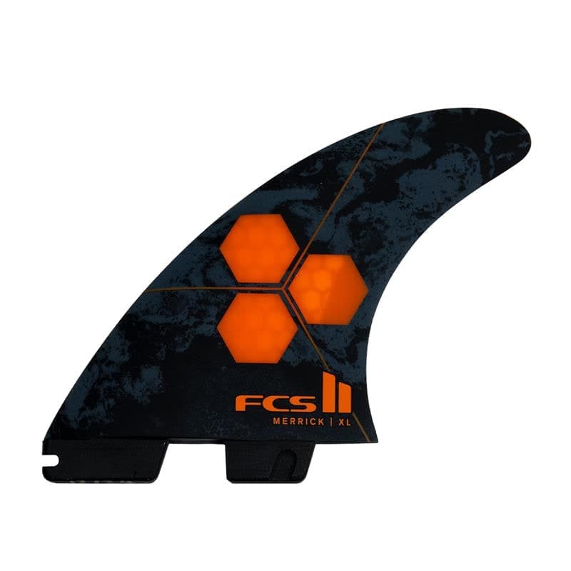FCS FCS II Al Merrick Tri Fins (X-LRG / Performance Core / Orange)