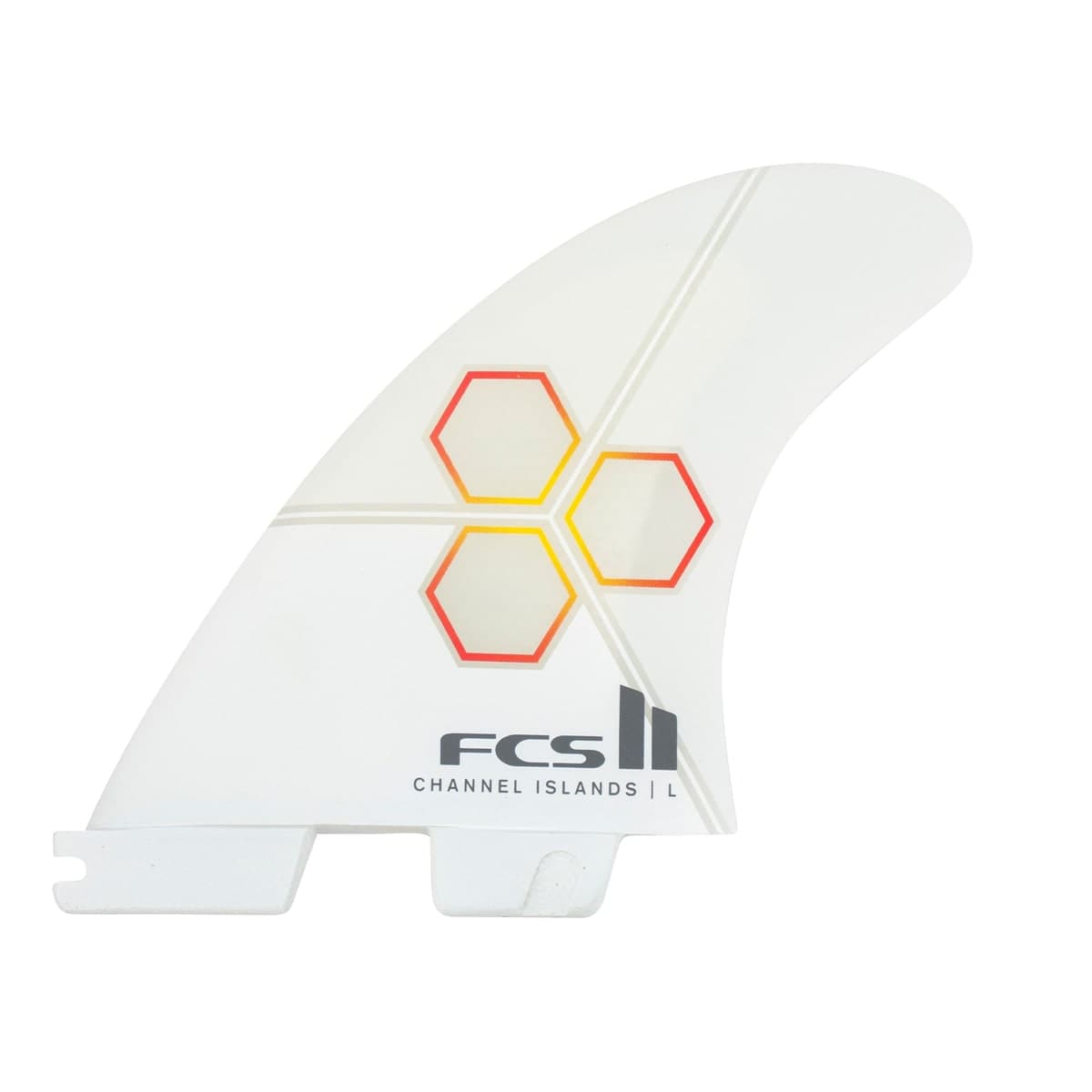 FCS FCS II CI Upright Tri Fin Set (MED / Performance Core / White)