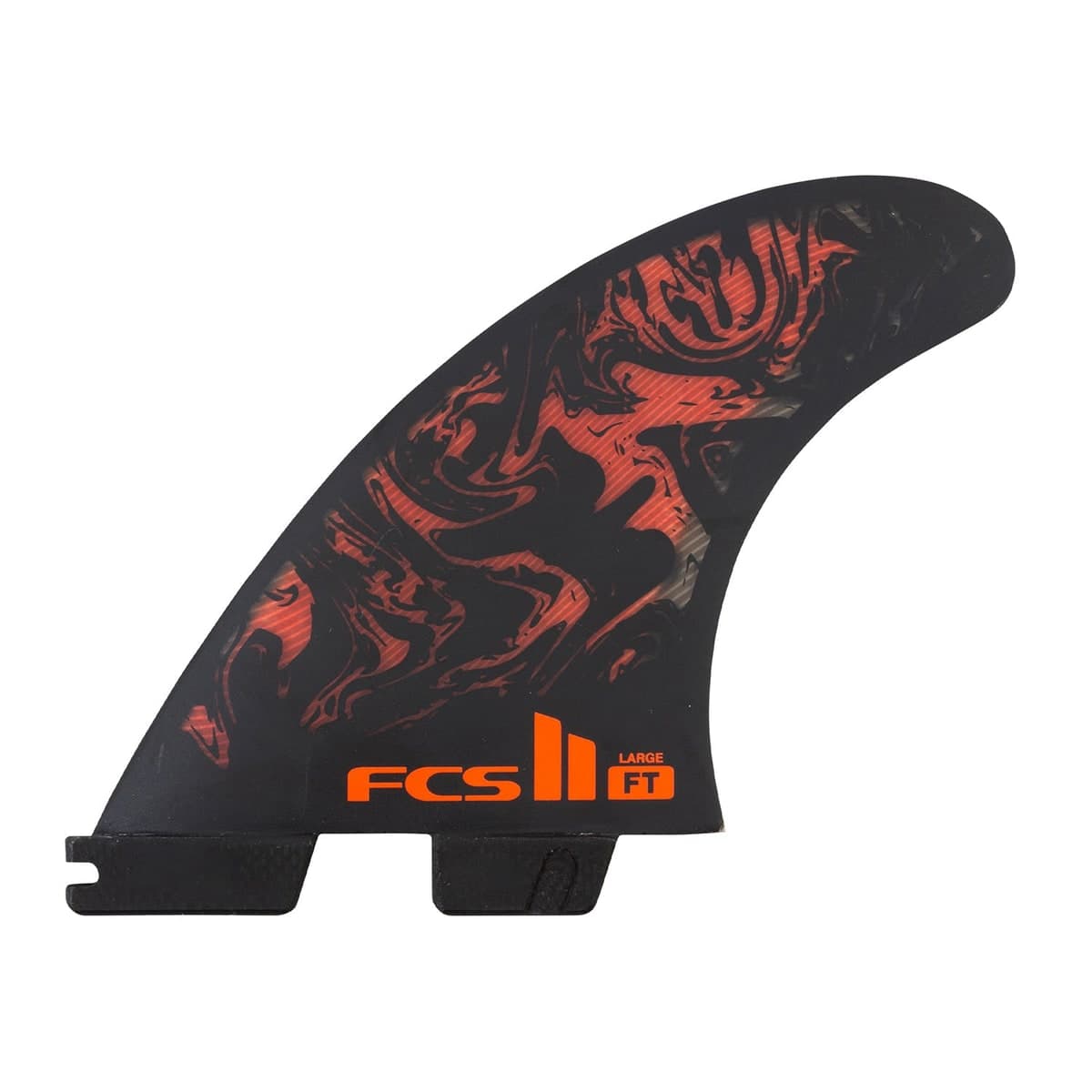 FCS FCS II Filipe Toledo Tri Fins (LRG / Performance Core / Black/Red) fin