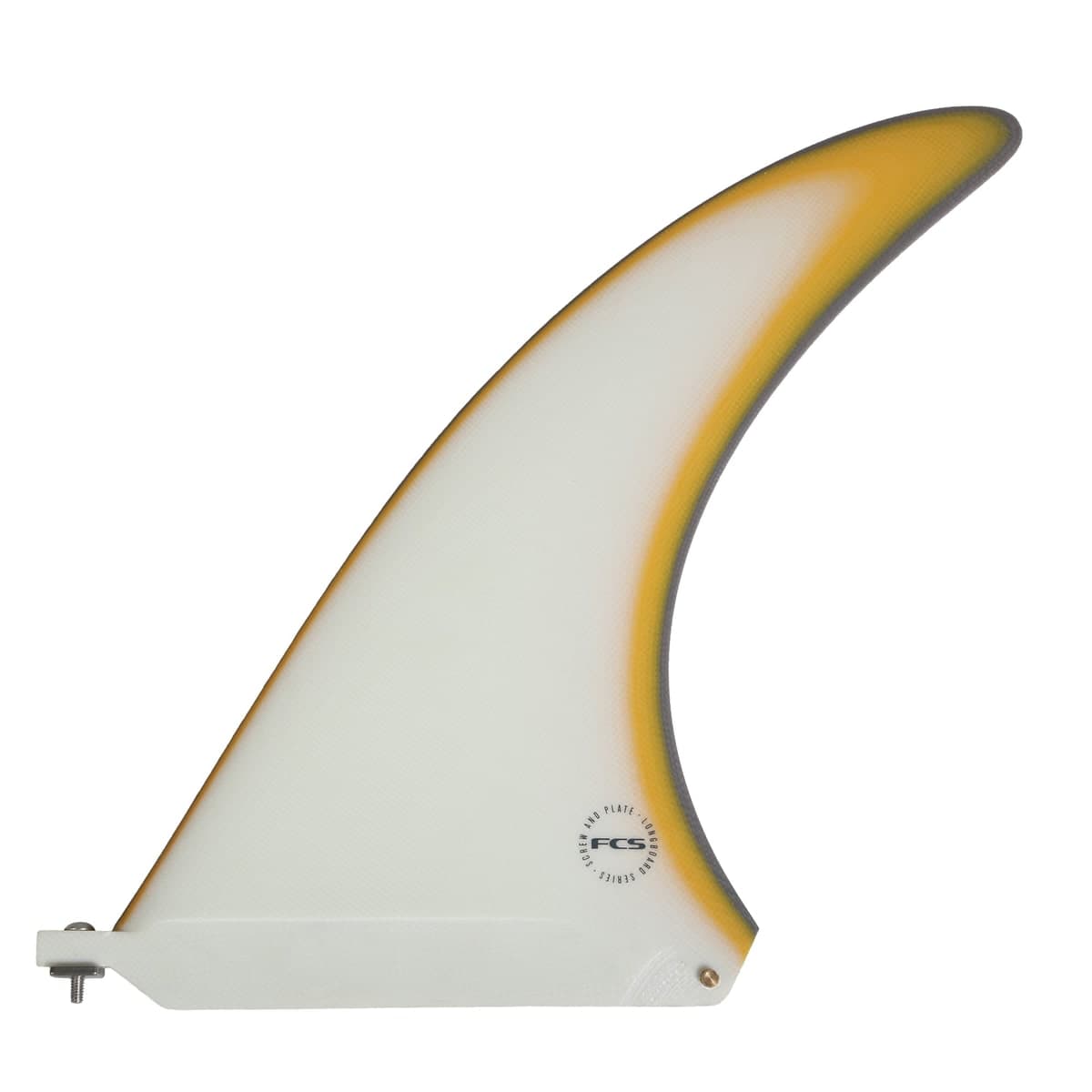 FCS FCS II Flow Screw & Plate Longboard Fin (8.5" / Performance Glass / Mango)