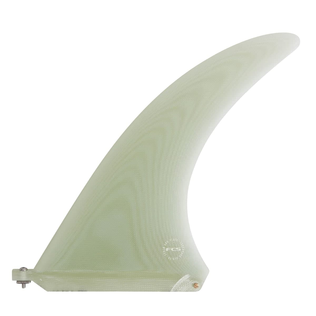 FCS FCS II Flow Screw & Plate Longboard Fin Sale (10.5" / Performance Glass / Clear)
