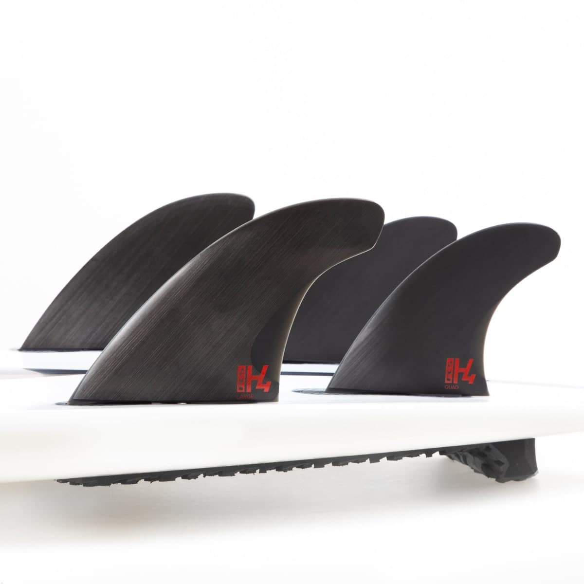FCS FCS II H4 Quad Rear Fins (MED / PC Carbon / Smoke) photo 2