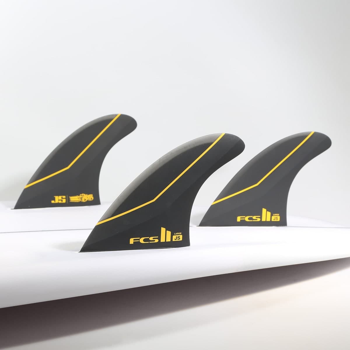 FCS FCS II JS Tri Fins (LRG / PC Carbon + AirCore / Black) photo 3
