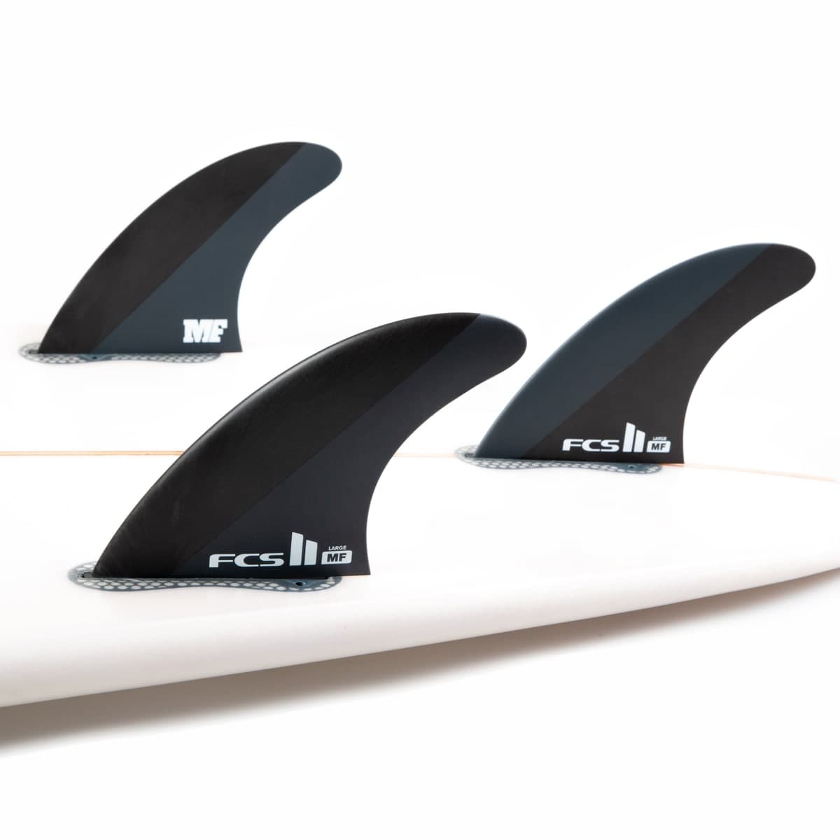 FCS FCS II Mick Fanning Tri Fins (LRG / Neo Carbon / Black/Charcoal) photo 2