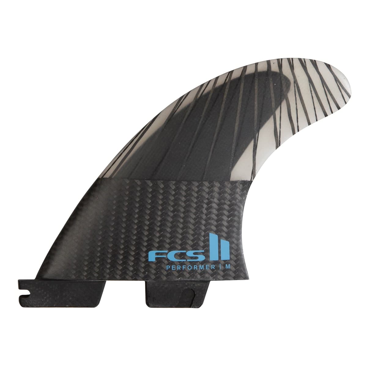 FCS FCS II Performer Tri Fins (SML / PC Carbon + AirCore / Tranquil Blue)