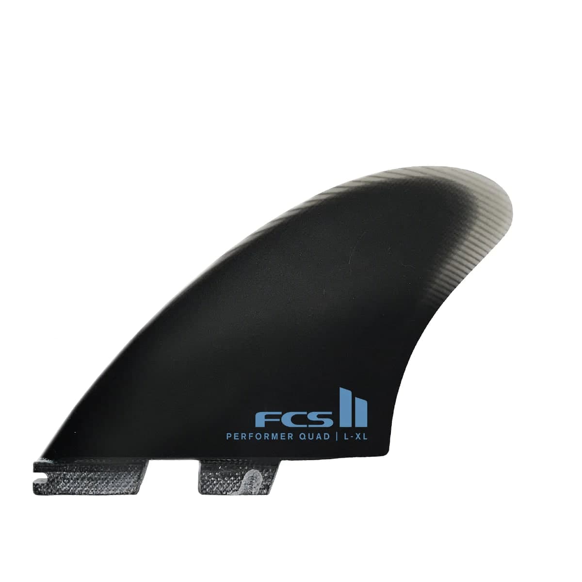 FCS FCS II Performer Split Keel Quad Fins (L-XL / Performance Glass / Black) fin