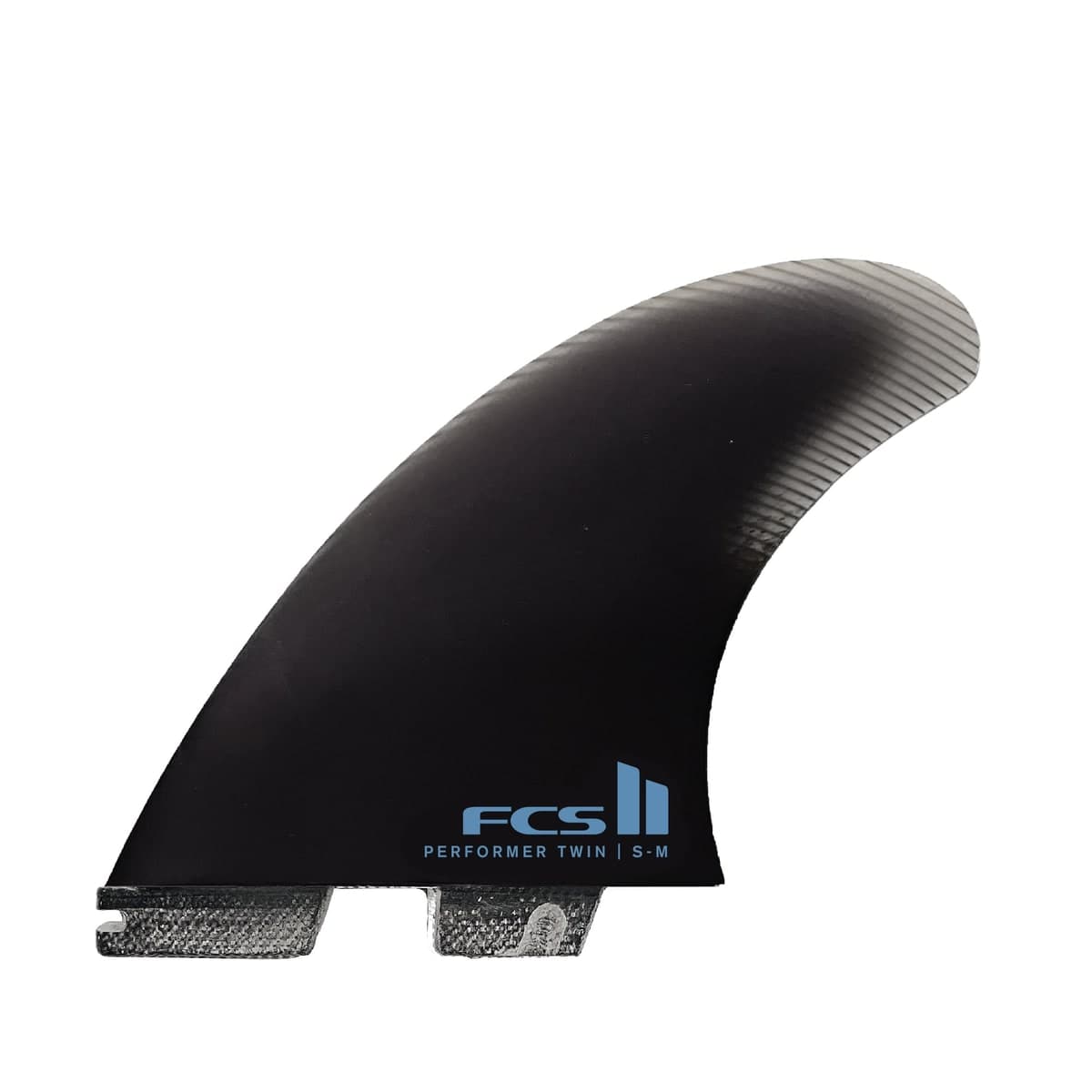 FCS FCS II Performer Twin + 1 Fin Set (S-M / Performance Glass / Black) fin