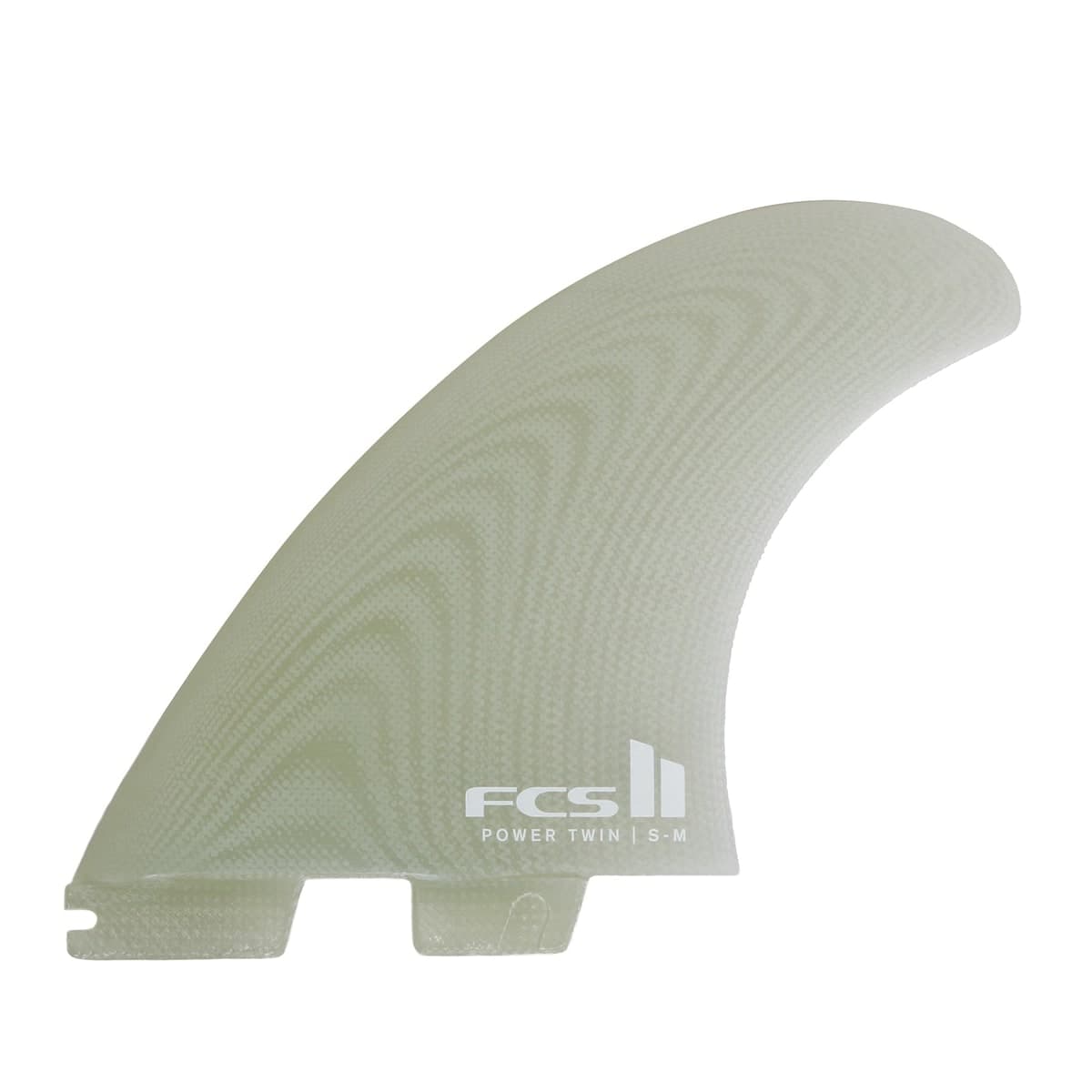 FCS FCS II Power Twin + 1 Fin Set S-M (S-M / Performance Glass / Clear)