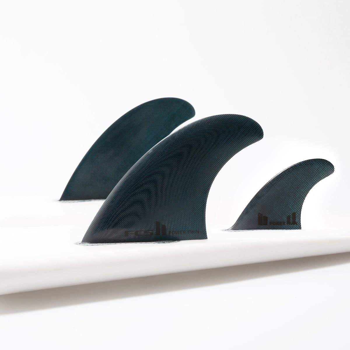 FCS FCS II Power Twin + 1 Fin Set (L-XL / Performance Glass / Clear) photo 4