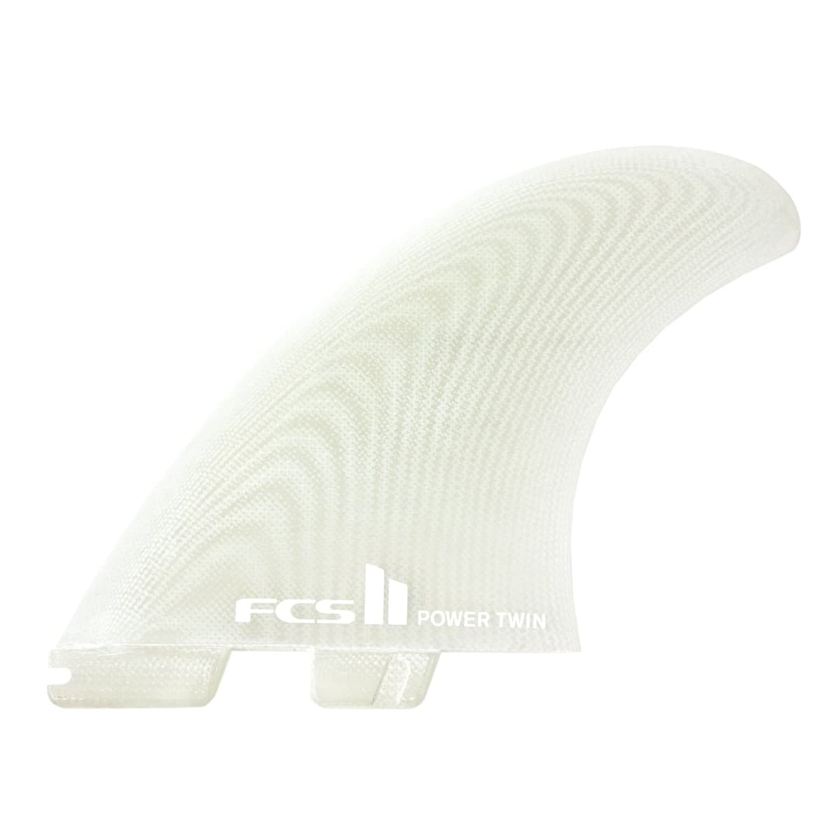 FCS FCS II Power Twin + 1 Fin Set (L-XL / Performance Glass / Clear)