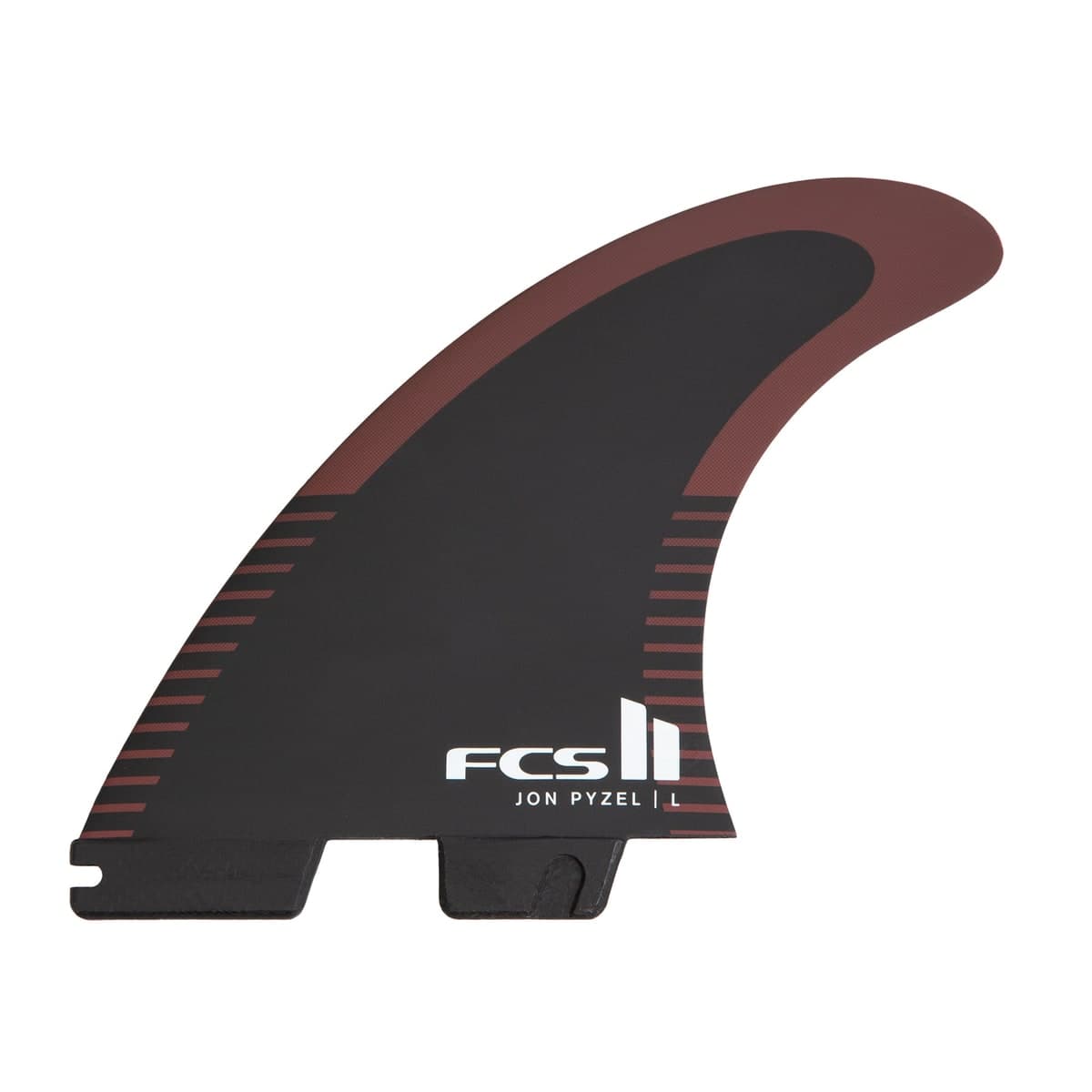 FCS FCS II Pyzel Tri Fin Set (MED / PC + AirCore / Black/Shiraz) fin