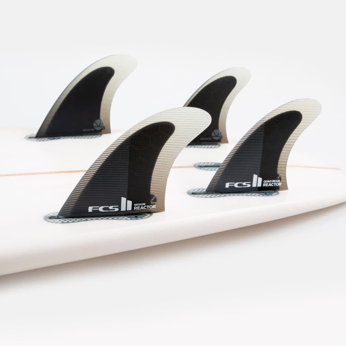 FCS FCS II Reactor Quad Rear Fins (MED / Performance Core / Charcoal/Black) photo 2