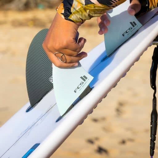FCS FCS II Sky Brown Tri Fins (SML / Performance Core / Seafoam/Lavender) photo 5