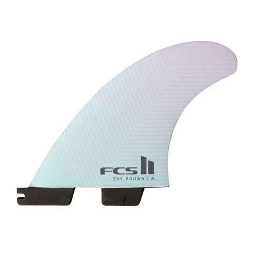 FCS Sky Brown Tri Fins — S