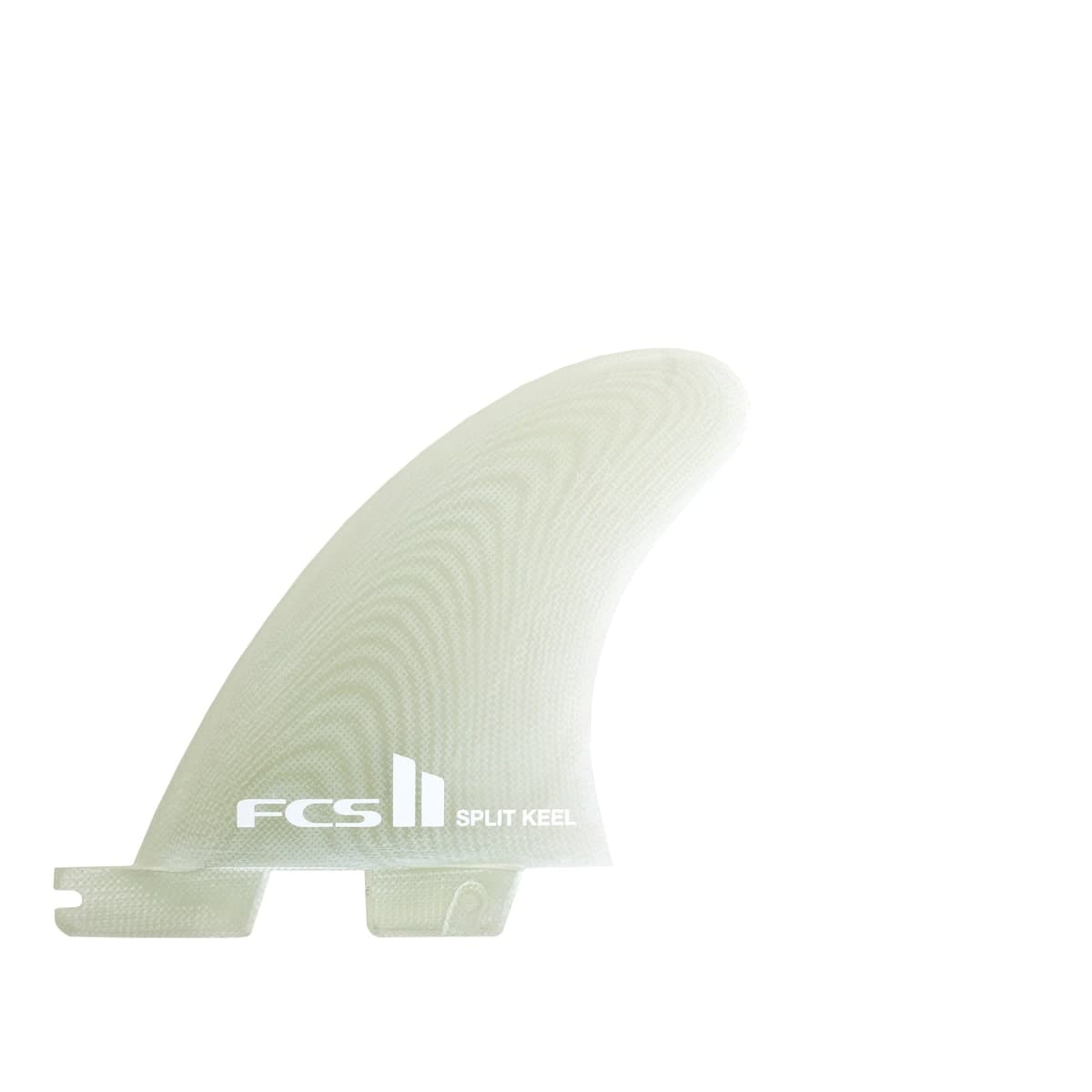 FCS FCS II Split Keel Quad Fins (L-XL / Performance Glass / Clear) photo 2