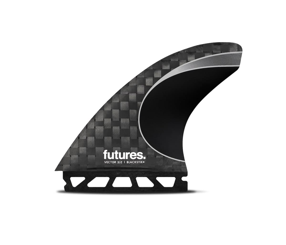 Futures Fins Vector 3/2 Blackstix+ Thruster (L) (Default Title)