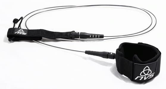 NVS 5 Foot, 7mm Leash (Clear w/Black Cord)