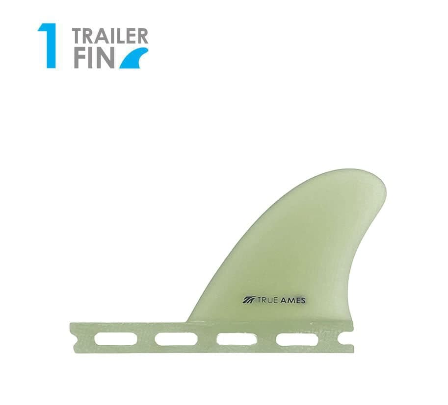 True Ames 2.5" Trailer - Futures Compatible (Solid Fiberglass) (2.5" / smoke) photo 2