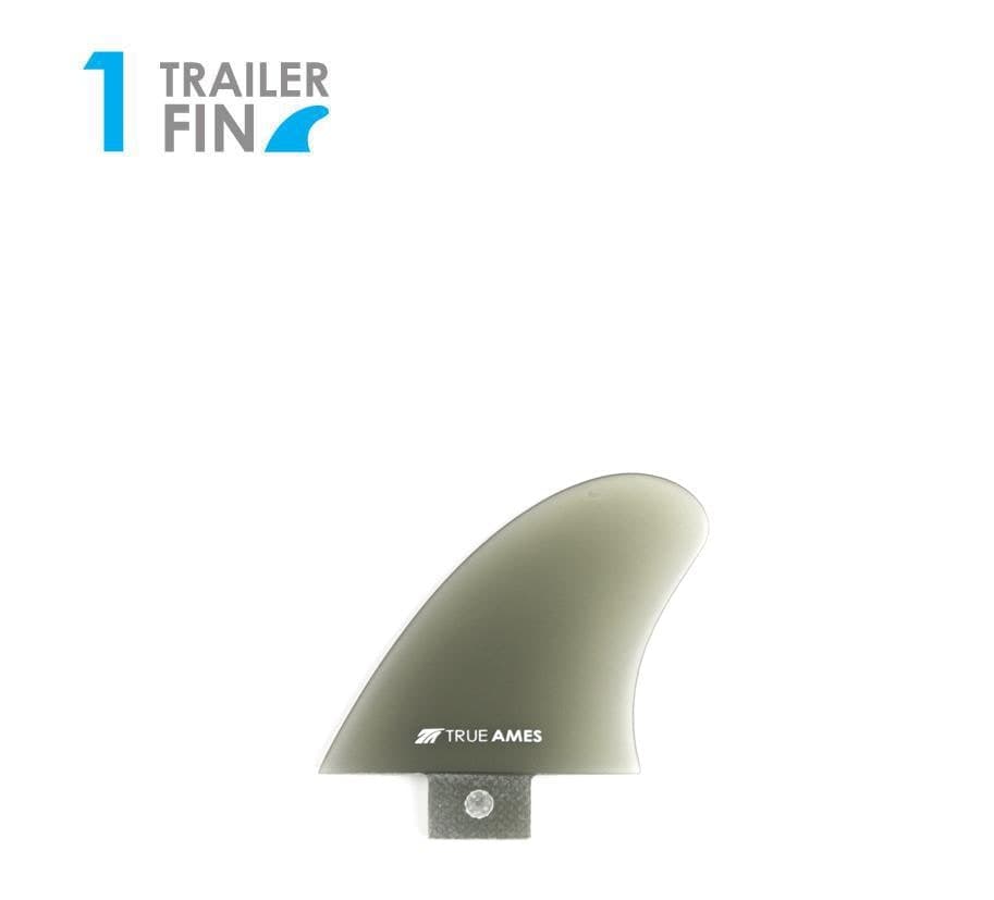 True Ames 2.5" Trailer - FCS Compatible (Solid Fiberglass) (smoke)