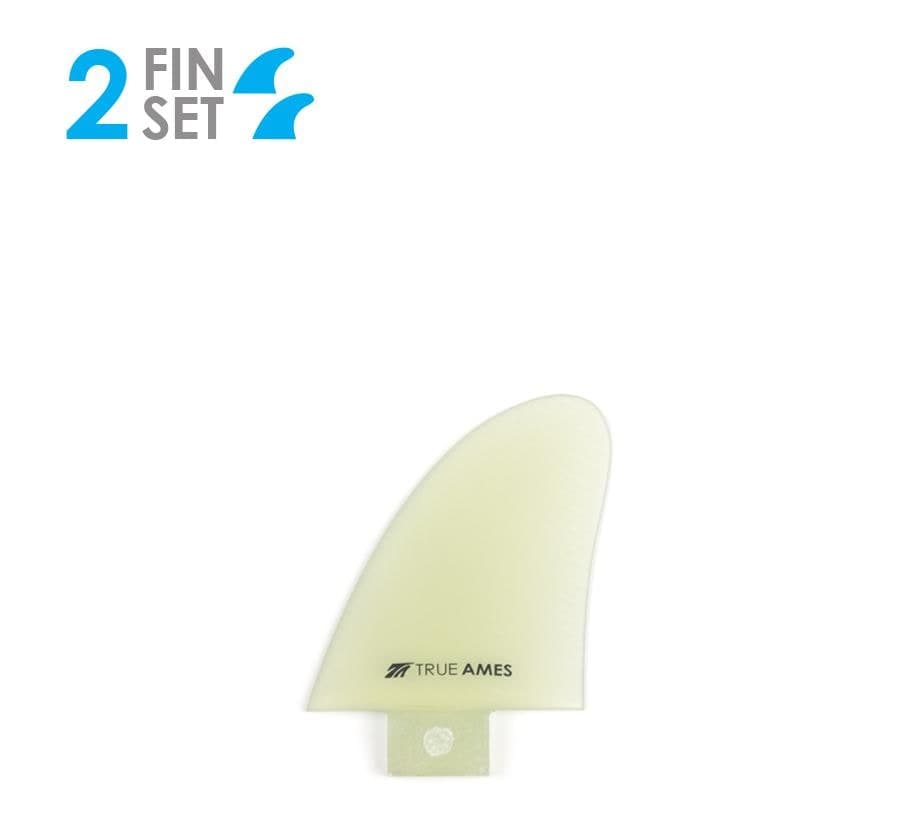 True Ames 2.6" Side Bites - FCS Compatible (Solid Fiberglass) (smoke) photo 2