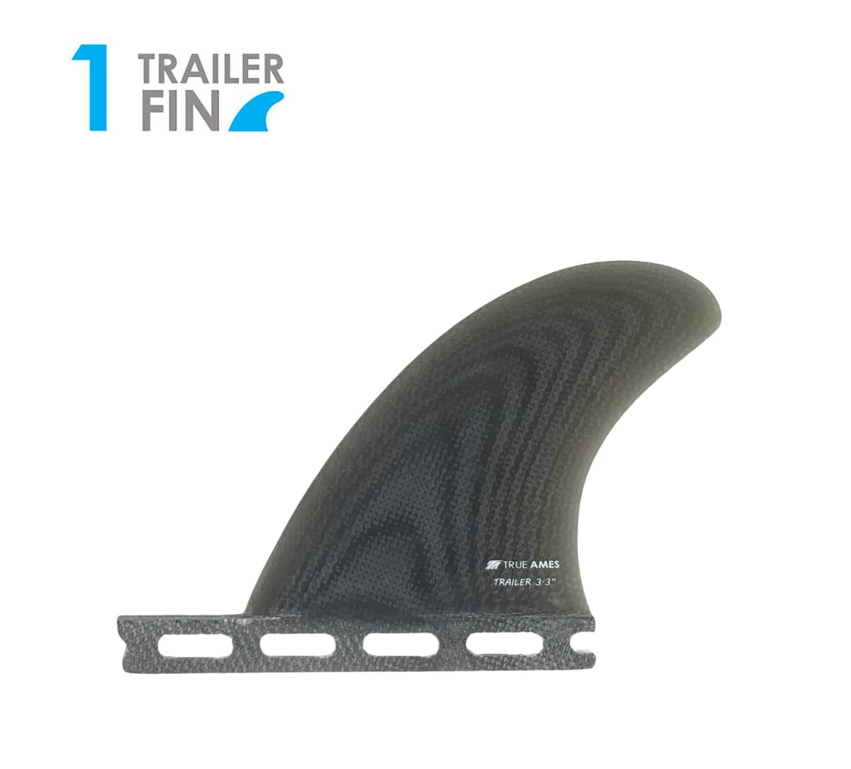 True Ames 3.3" Trailer - Futures Compatible (Solid Fiberglass)