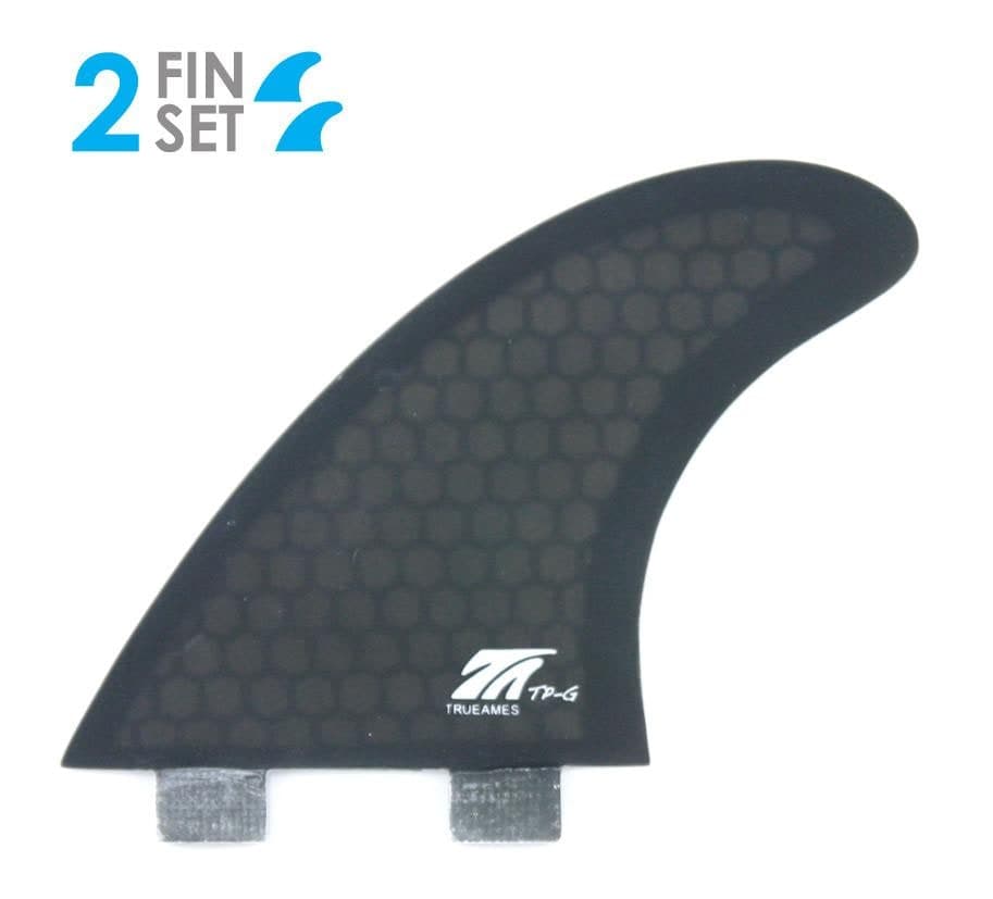 True Ames Side Bite 4.35- FCS Compatible (Hexcore) (smoke hexcore) fin
