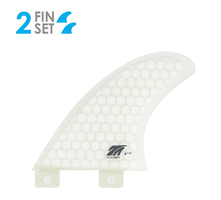True Ames 6-4 Rear Quad - FCS Compatible (Hexcore) (clear)