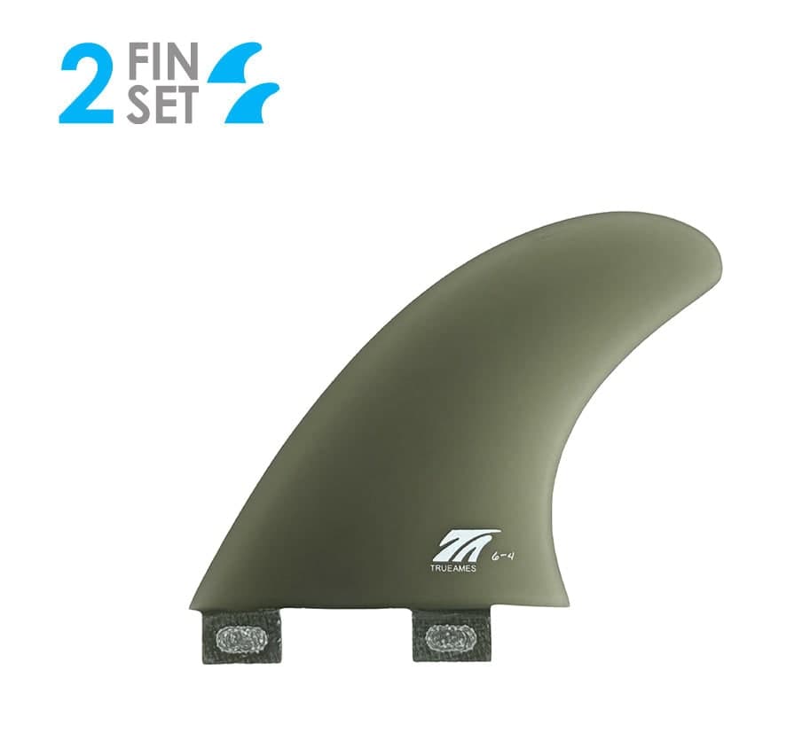True Ames 6-4 Rear Quad - FCS Compatible (Solid Fiberglass) (smoke)