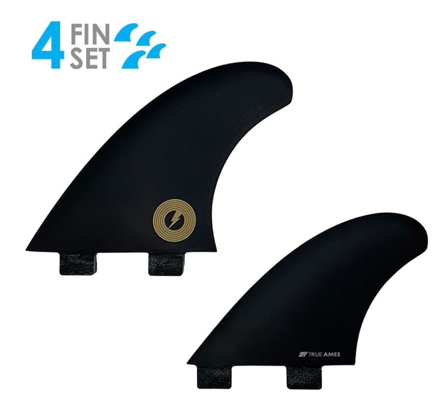 True Ames Album Quad - FCS Compatible (Solid Fiberglass) (black)