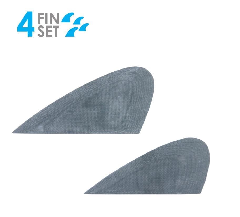 True Ames Bonzer Runners (4) - Glass On (Solid Fiberglass) (smoke) fin