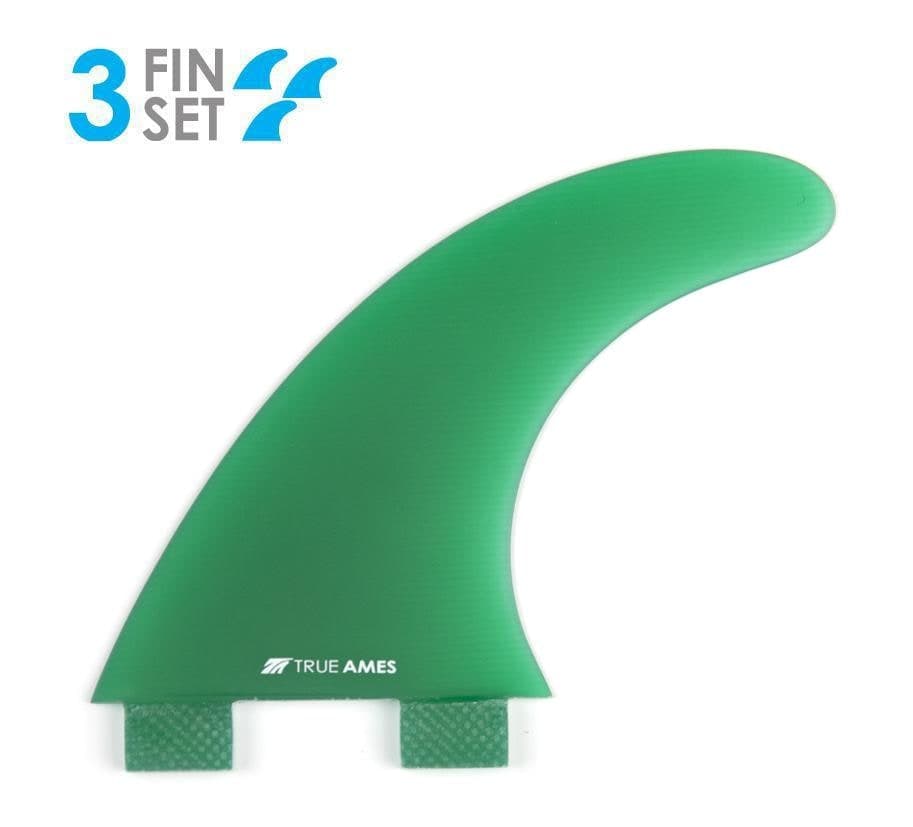 True Ames Boomerang - FCS Compatible (Solid Fiberglass) (green)