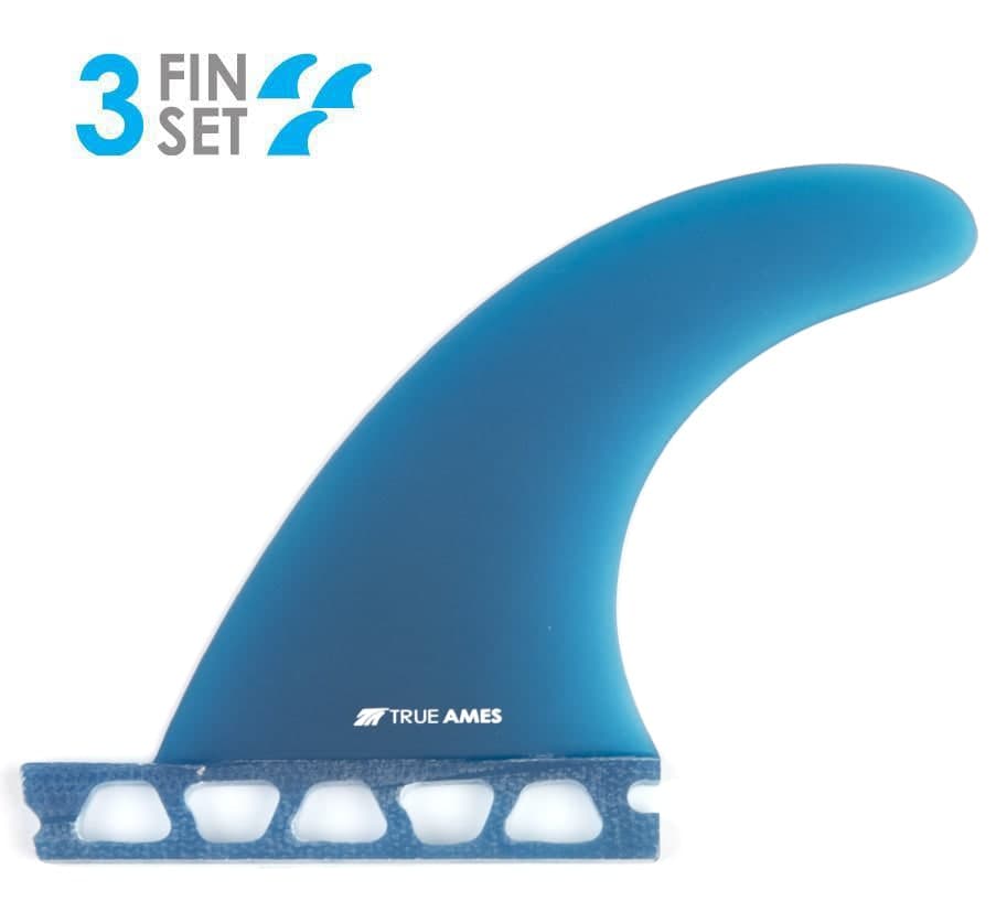 True Ames Boomerang Tri - Futures Compatible (Solid Fiberglass) (blue)
