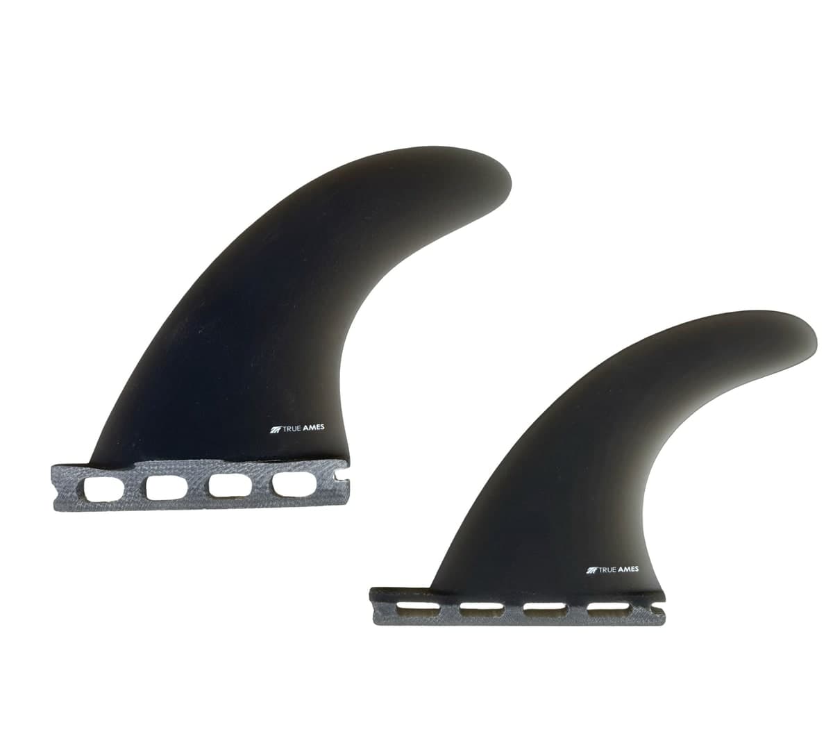 True Ames Boomerang Tri Large - Futures Compatible (Solid Fiberglass) (smoke) fin
