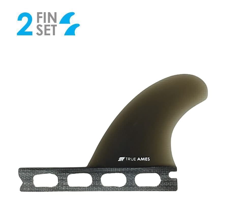 True Ames Brothers Marshall Side Bite - Futures Compatible (Solid Fiberglass) (smoke) fin