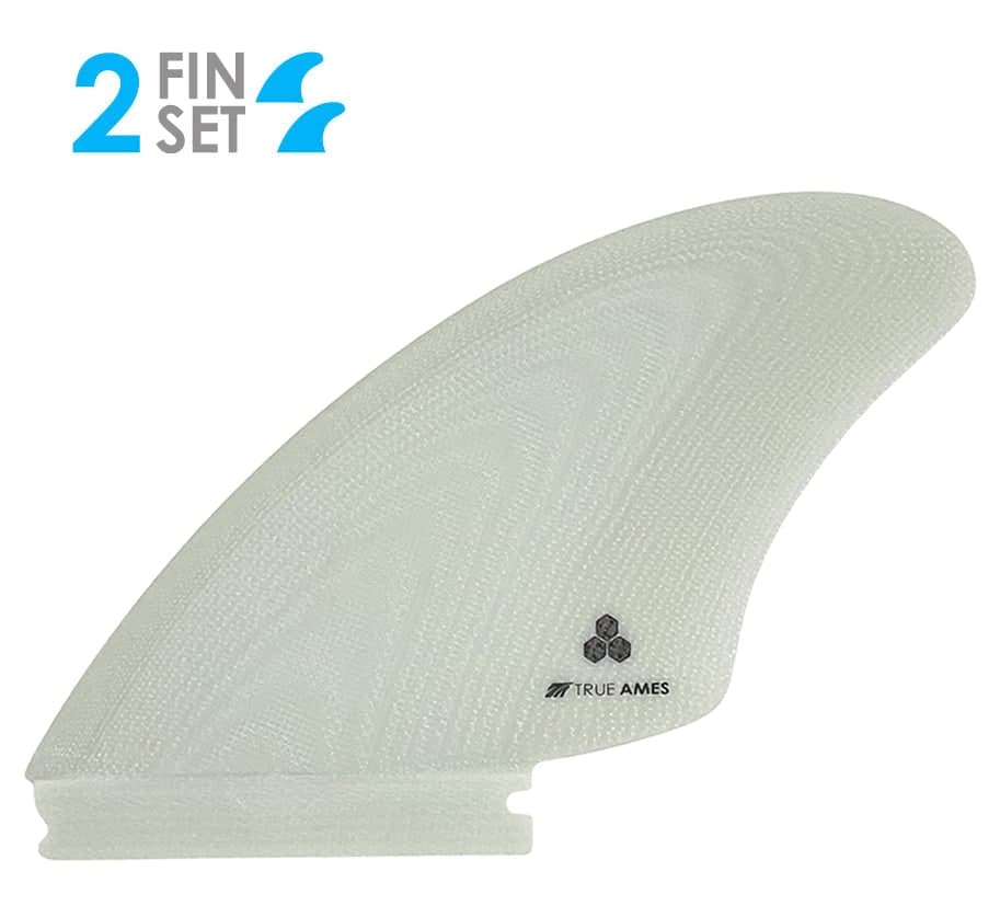 True Ames Channel Islands (AMK) Keels - Futures Compatible (Solid Fiberglass) (white) fin