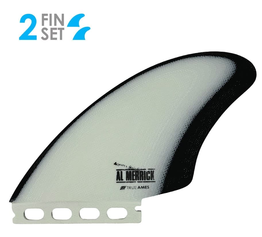 True Ames Channel Islands (AMK) Keels - Futures Compatible (Solid Fiberglass) (white + black)