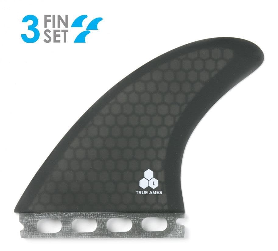 True Ames Channel Islands Tri Large - Futures Compatible (Hexcore) (smoke hexcore)