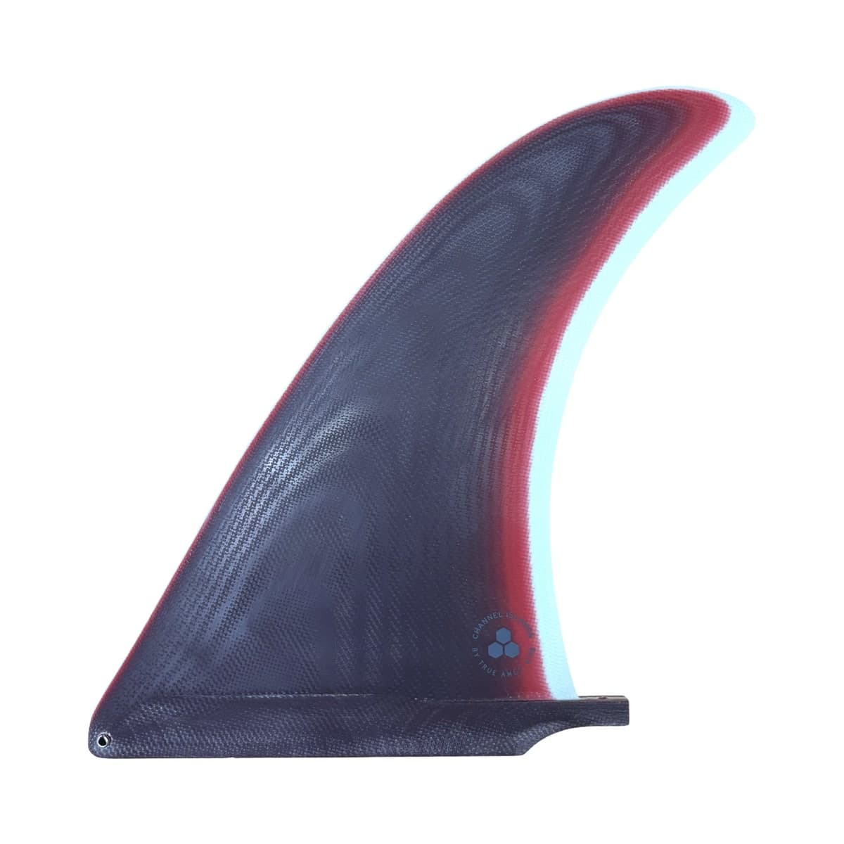 True Ames Channel Islands Noserider (10.25 / ironwood burgundy drift blue) fin
