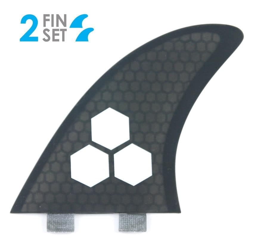 True Ames Channel Islands Twin - FCS Compatible (Hexcore) (smoke hexcore) fin