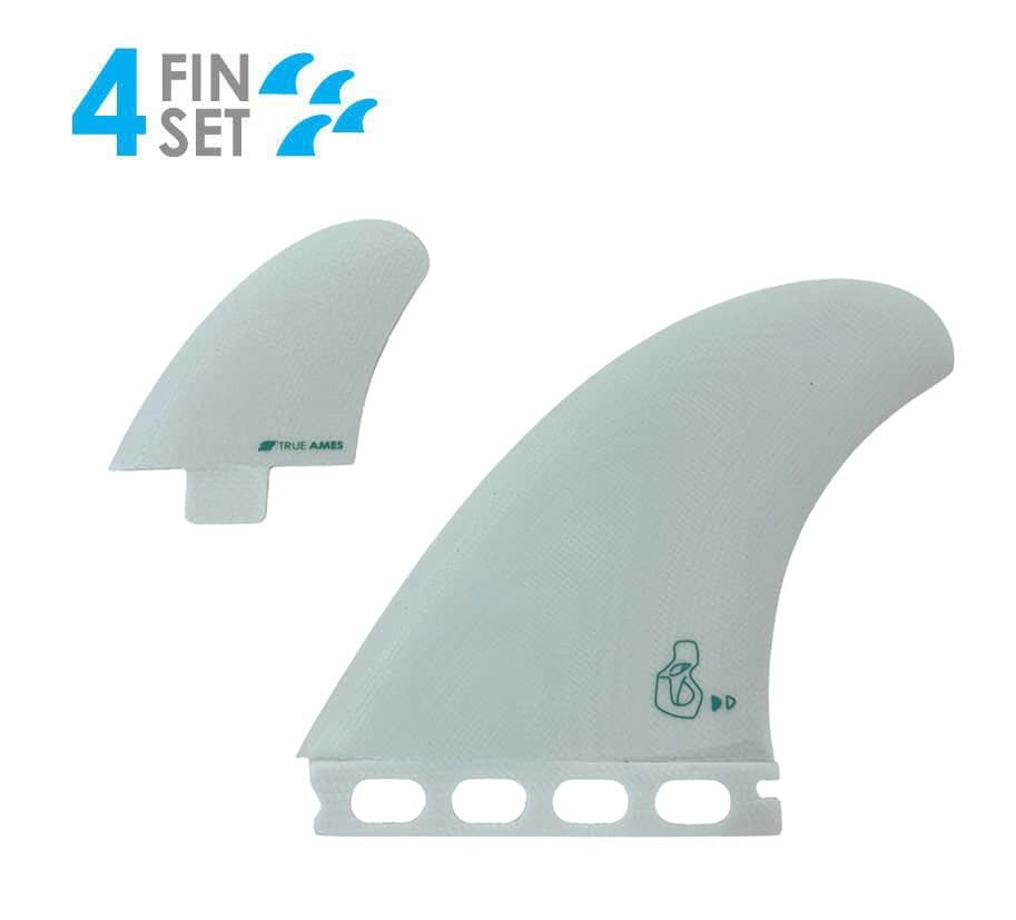True Ames Derrick Disney DST Twinzer - FCS / Futures Compatible (Solid Fiberglass) (ivory / 0° / 6°)