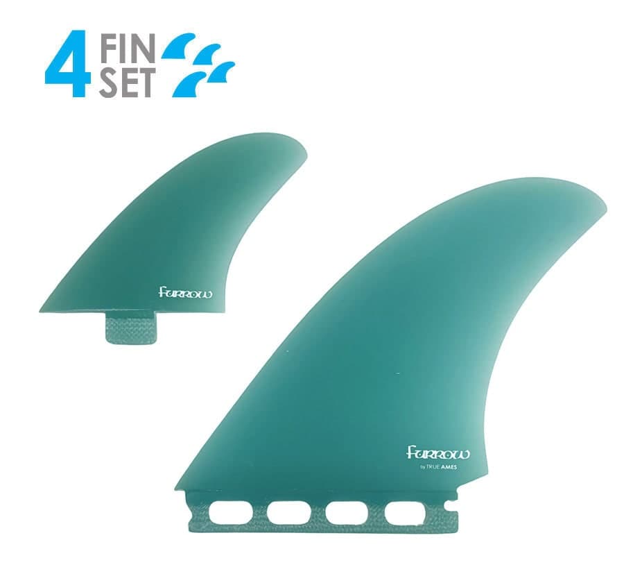 True Ames Furrow Twinzer - FCS / Futures Compatible (Solid Fiberglass) (turquoise / 9° / 6°)
